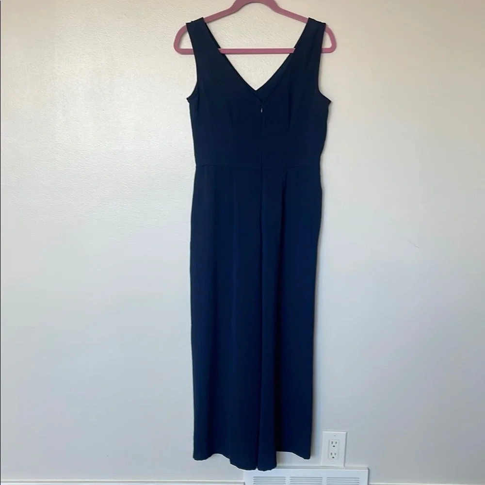 VINCE CAMUTO Womens Sleeveless Tie Waist Jumpsut Navy Blue Size S - Picture 5 of 9